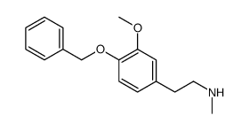 2-(3-methoxy-4-phenylmethoxyphenyl)-N-methylethanamine结构式