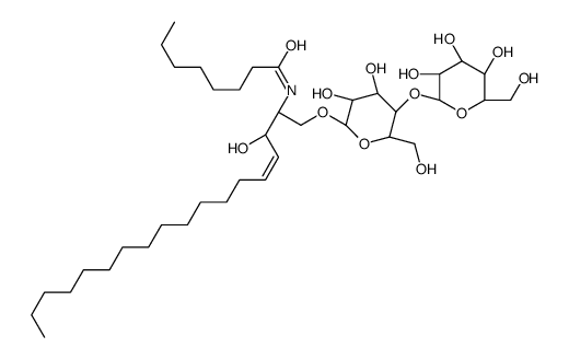D-乳糖基-β-1,1'N-辛酰基-D-赤型-鞘氨醇结构式