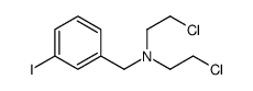 2-chloro-N-(2-chloroethyl)-N-[(3-iodophenyl)methyl]ethanamine Structure