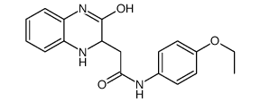 N-(4-乙氧基苯基)-2-(3-氧代-1,2,3,4-四氢喹噁啉-2-基)-乙酰胺结构式