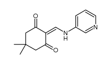 5,5-dimethyl-2-((pyridin-3-ylamino)methylene)cyclohexane-1,3-dione Structure
