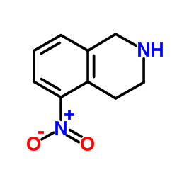 5-硝基1,2,3,4-四氢异喹啉结构式