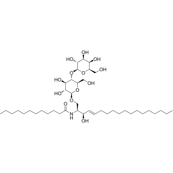 D-乳糖基-β-1,1'N-月桂酰-D-赤型-鞘氨醇结构式