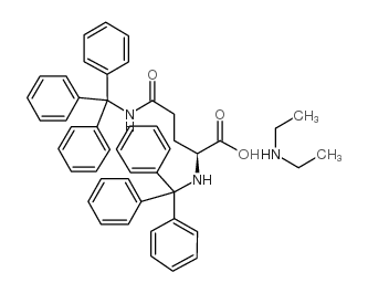 Nα,δ-二苯甲基-L-谷氨酰胺二乙铵盐结构式