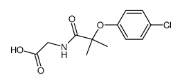 clofibric acid glycinate Structure
