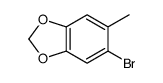 5-bromo-6-methyl-1,3-benzodioxole结构式