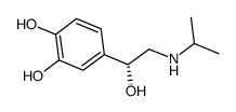 4-[(1R)-1-hydroxy-2-(propan-2-ylamino)ethyl]benzene-1,2-diol结构式