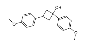 1,3-bis(p-methoxyphenyl)cyclobutanol Structure