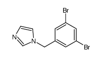 1-[(3,5-dibromophenyl)methyl]imidazole结构式
