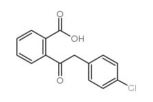2-(4-氯苯乙酰基)苯甲酸结构式
