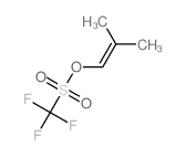 Methanesulfonic acid,1,1,1-trifluoro-, 2-methyl-1-propen-1-yl ester Structure