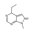 4-ethyl-1-methyl-2,4-dihydropyrazolo[3,4-d]pyrimidine结构式