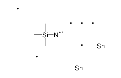 [[bis(trimethylstannyl)amino]-dimethylsilyl]methane结构式
