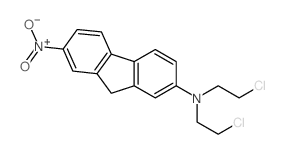 9H-Fluoren-2-amine,N,N-bis(2-chloroethyl)-7-nitro- Structure