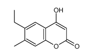 6-ethyl-4-hydroxy-7-methylchromen-2-one Structure