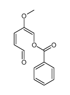 (2-methoxy-5-oxopenta-1,3-dienyl) benzoate Structure