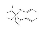 2-ethyl-2'-methyl-2',5'-dihydro-2H-2λ5-spiro[benzo[1,3,2]dioxaphosphole-2,1'-phosphole] Structure