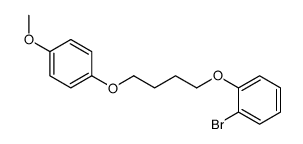 1-bromo-2-[4-(4-methoxyphenoxy)butoxy]benzene结构式