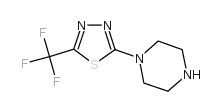 1-(5-三氟甲基-1,3,4-噻二唑-2-基)哌嗪结构式