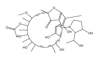 4-Deoxy-4-[3-hydroxy-2-(1-hydroxyethyl)pyrrolidin-1-yl]rifamycin picture