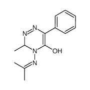 4-isopropylideneamino-3-methyl-6-phenyl-3,4-dihydro-2H-[1,2,4]triazin-5-one结构式