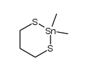 2.2-Dimethyl-2-stanna-1.3-dithia-cyclohexan Structure