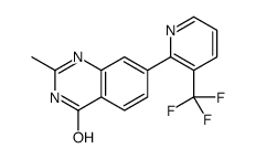 2-甲基-7-[3-(三氟甲基)吡啶-2-基]喹唑啉-4-醇结构式