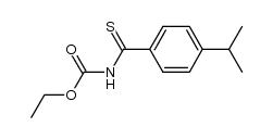 ethyl (4-isopropylphenylcarbonothioyl)carbamate Structure