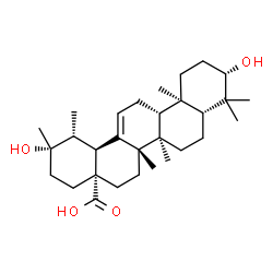 3β,20β-Dihydroxyurs-12-en-28-oic acid structure