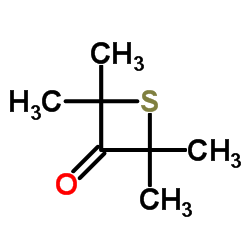 2,2,4,4-四甲基-3-硫杂环丁酮结构式