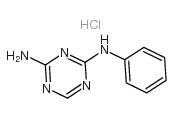 2-氨基-4-苯胺基-1,3,5-三嗪 盐酸盐结构式