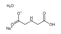 sodium,2-(carboxymethylamino)acetate,hydrate Structure
