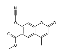 7-cyanato-4-methyl-2-oxo-2H-chromene-6-carboxylic acid methyl ester Structure