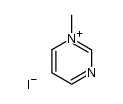 1-methylpyrimidin-1-ium iodide结构式