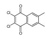 2,3-dichloro-6,7-dimethylnaphthalene-1,4-dione Structure