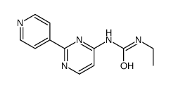 1-ethyl-3-(2-pyridin-4-ylpyrimidin-4-yl)urea结构式