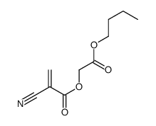 (2-butoxy-2-oxoethyl) 2-cyanoprop-2-enoate Structure