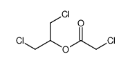 1,3-dichloropropan-2-yl 2-chloroacetate Structure
