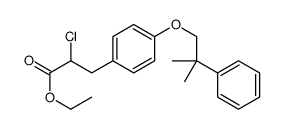 ethyl 2-chloro-3-[4-(2-methyl-2-phenylpropoxy)phenyl]propanoate Structure