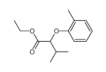 α-o-tolyloxy-isovaleric acid ethyl ester结构式