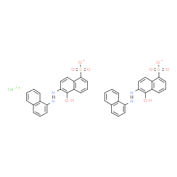 calcium bis[5-hydroxy-6-(naphthylazo)naphthalenesulphonate] Structure