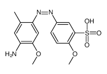 5-[(4-amino-5-methoxy-2-methylphenyl)diazenyl]-2-methoxybenzenesulfonic acid Structure