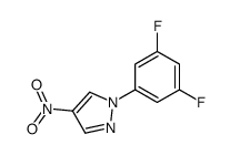 1-(3,5-difluorophenyl)-4-nitropyrazole结构式