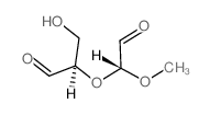 Propanal,3-hydroxy-2-[(1R)-1-methoxy-2-oxoethoxy]-, (2R)- Structure