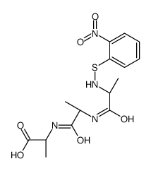 (2S)-2-[[(2S)-2-[[(2S)-2-[(2-nitrophenyl)sulfanylamino]propanoyl]amino]propanoyl]amino]propanoic acid Structure
