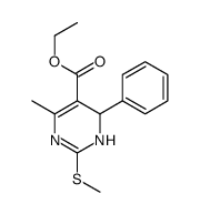 ethyl 6-methyl-2-methylsulfanyl-4-phenyl-1,4-dihydropyrimidine-5-carboxylate Structure