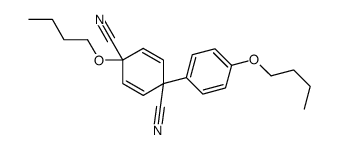1-butoxy-4-(4-butoxyphenyl)cyclohexa-2,5-diene-1,4-dicarbonitrile Structure