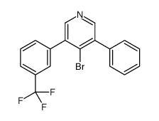 4-bromo-3-phenyl-5-[3-(trifluoromethyl)phenyl]pyridine Structure