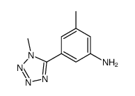 3-甲基-5-(1-甲基-1H-四唑-5-基)苯胺结构式