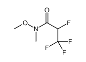 2,3,3,3-tetrafluoro-N-methoxy-N-methylpropanamide结构式